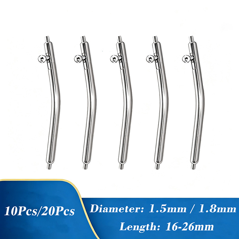 Curved Spring Bar - 1,5/1,8 mm gebogen, snel te verwisselen,