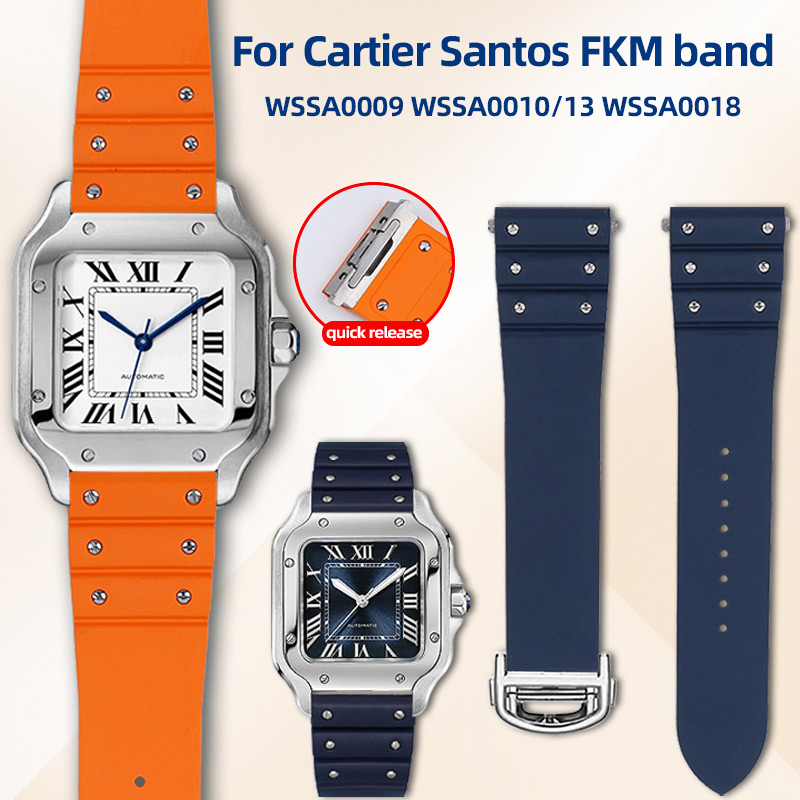 Cartier Watch Santos - 19mm 21mm Voor Cartier Santos WSSA0009