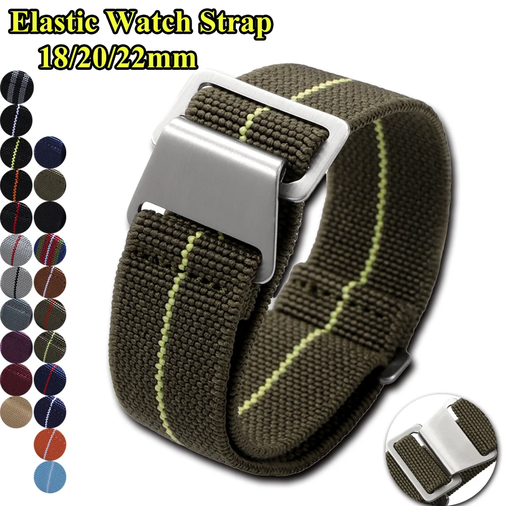 Elastische horlogeband 18mm 20 - Nato Strap Nylon recensie en prijs