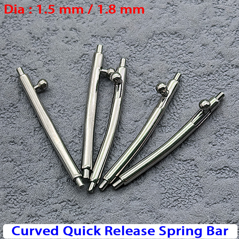 Dia 1,5/1,8 mm gebogen snelkop - Curved Spring Bar recensie en prijs