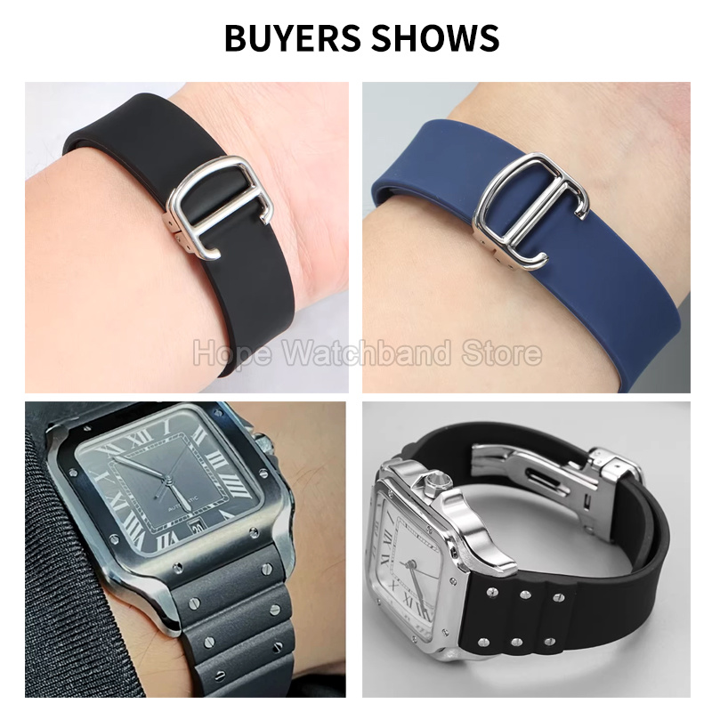 21mm Speciale Platte Interface - Cartier Watch Santos recensie en prijs