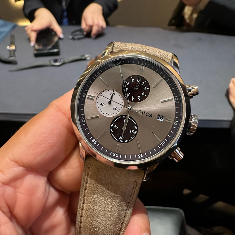 CILOA-Men Chronograafhorloge m - Suede Strap Watch recensie en prijs