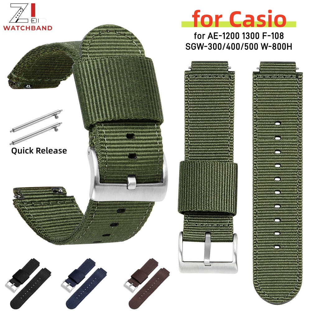16mm 18mm Canvas Nylon Horloge - Nato Strap Nylon recensie en prijs