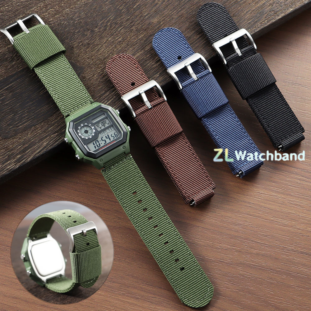 16mm 18mm Canvas Nylon Horloge - Nato Strap Nylon recensie en prijs